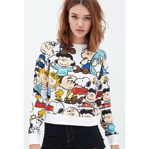 Peanuts Snoopy Graphic Sweatshirt Size Medium
